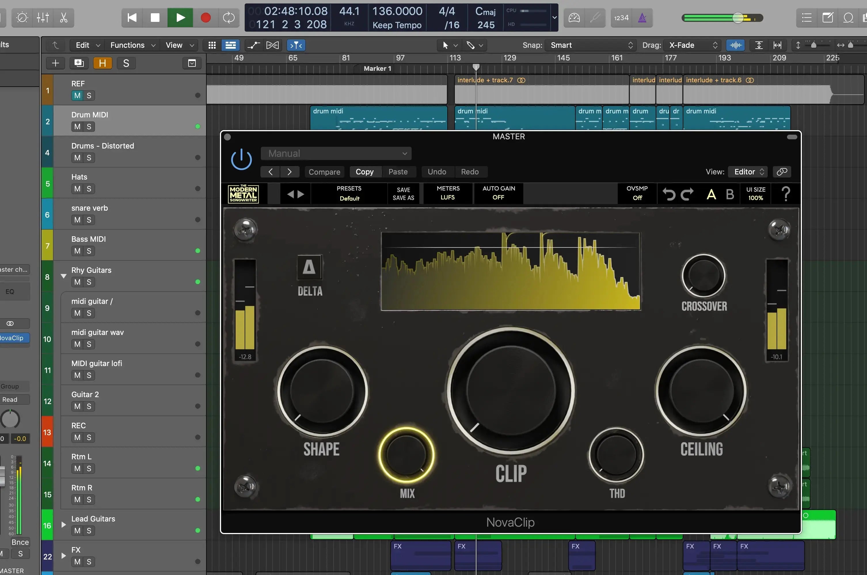 NovaClip | Advanced Peak Clipper ModernMetalSongwriter